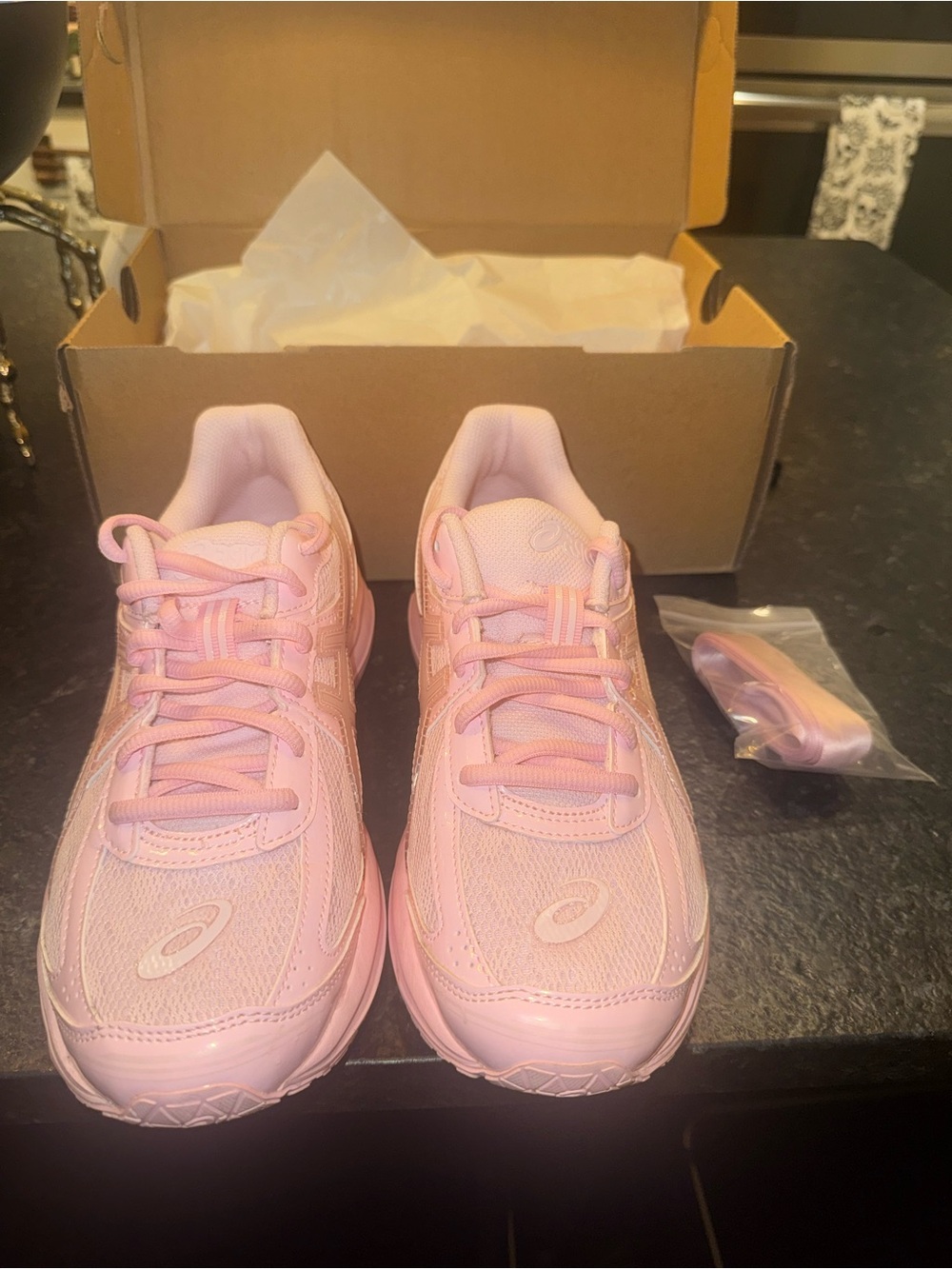 Asics gel pink salt lace tennis shoes women’s size 8 - Picture 7 of 7